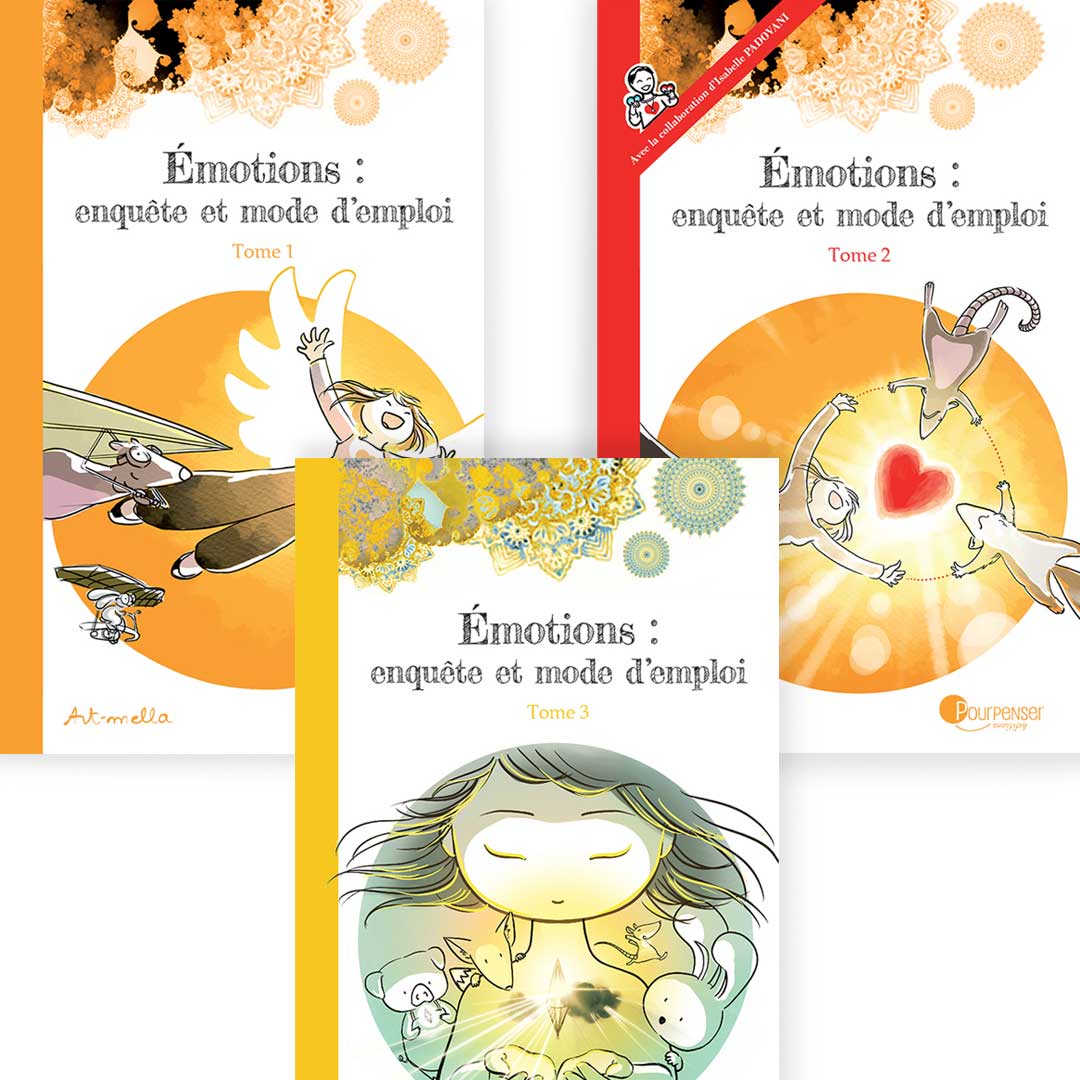3 livres + affiches – BD Émotions, enquête et mode d’emploi